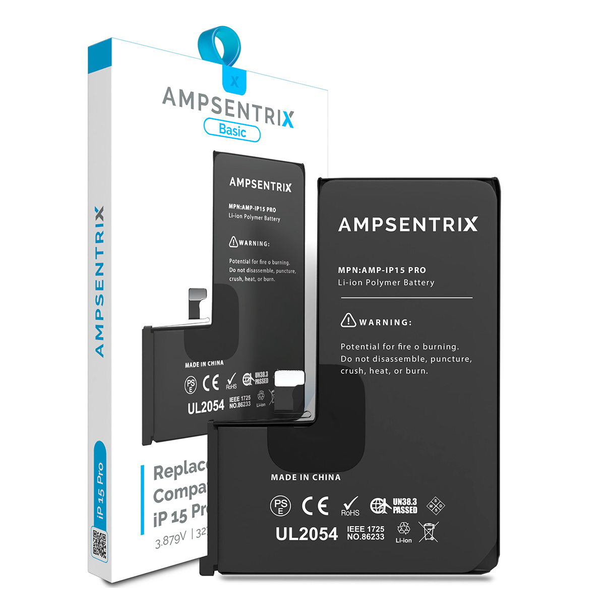 Bateria Ampsentrix Basic iPhone 15 Pro